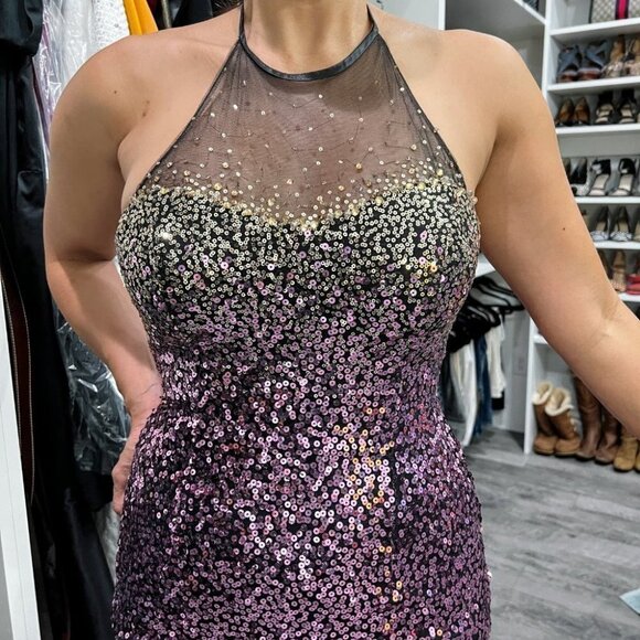 Faviana Couture Sequined Semi-Formal Dress $399 - Picture 2 of 8